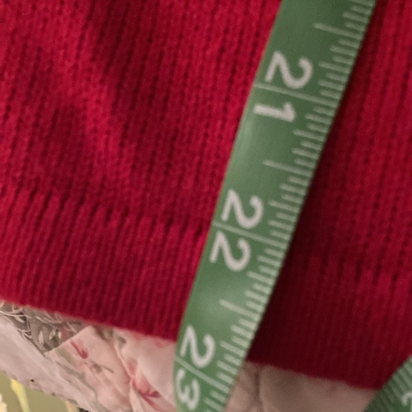 Carolina colours red faux fur sweater - Picture 7 of 7